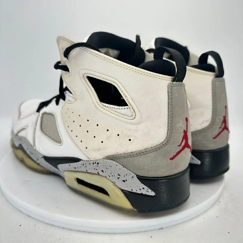 Nike Air Jordan Flight Club ‘91 Men Size 11 Shoes White Cement Grey 555475–102